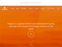 Tablet Screenshot of naspers.com